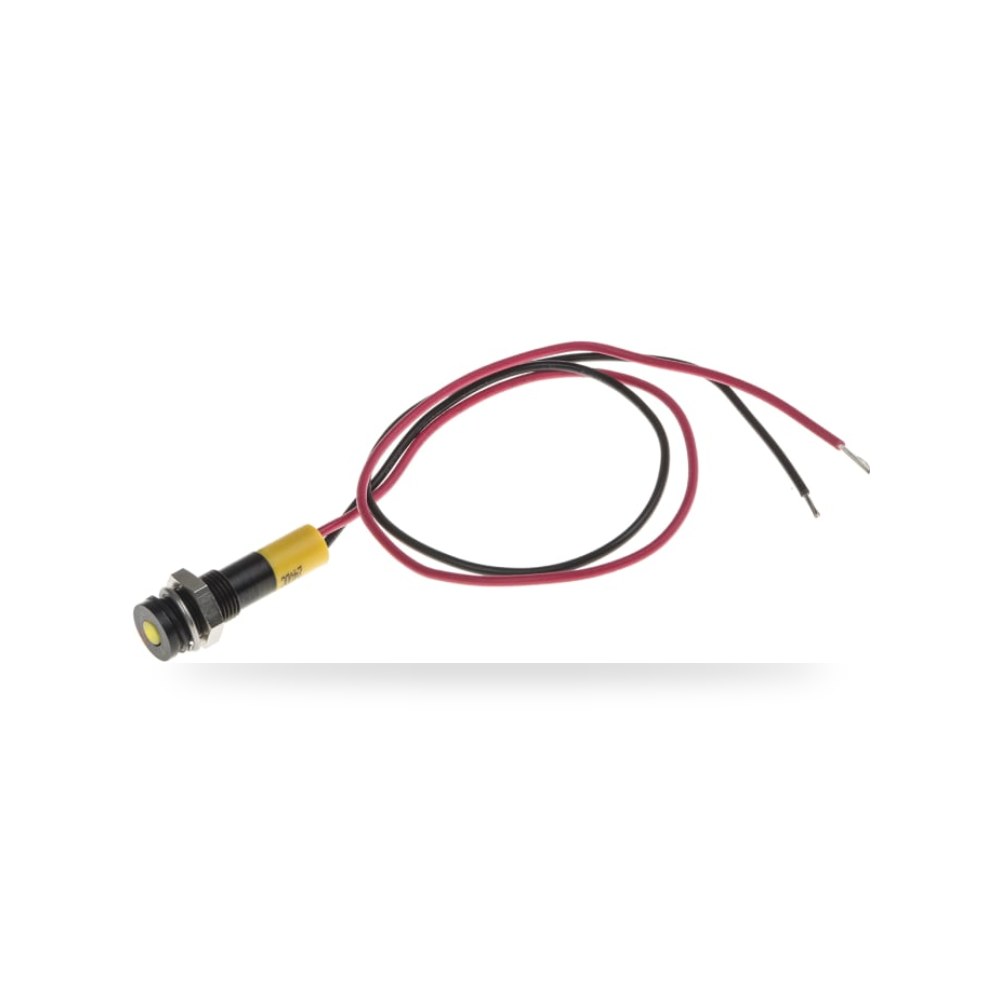 لمبة بيان وإشارة لوحات 24V DC أصفر فائق ريمكو للتوريدات الصناعية (Reemco Industrial)