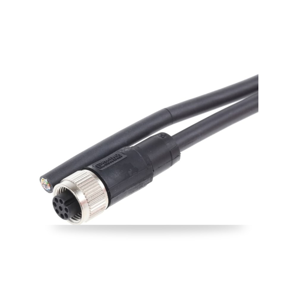كابل توصيل حساسات ومشغلات M12 8 أطراف طراز H ريمكو للتوريدات الصناعية (Reemco Industrial)