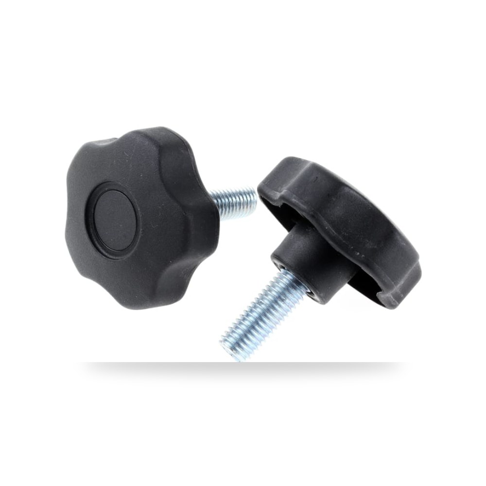 مقبض ربط يدوي نجمي M12 بلاستيك أسود RS PRO ريمكو للتوريدات الصناعية (Reemco Industrial) موديل