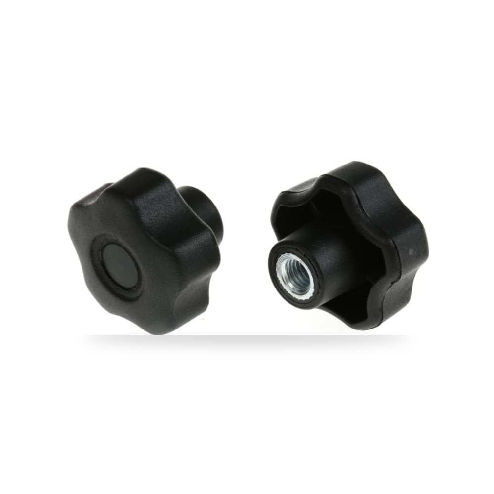 مقبض ربط يدوي نجمي M8 بلاستيك فولاذي RS PRO ريمكو للتوريدات الصناعية (Reemco Industrial)