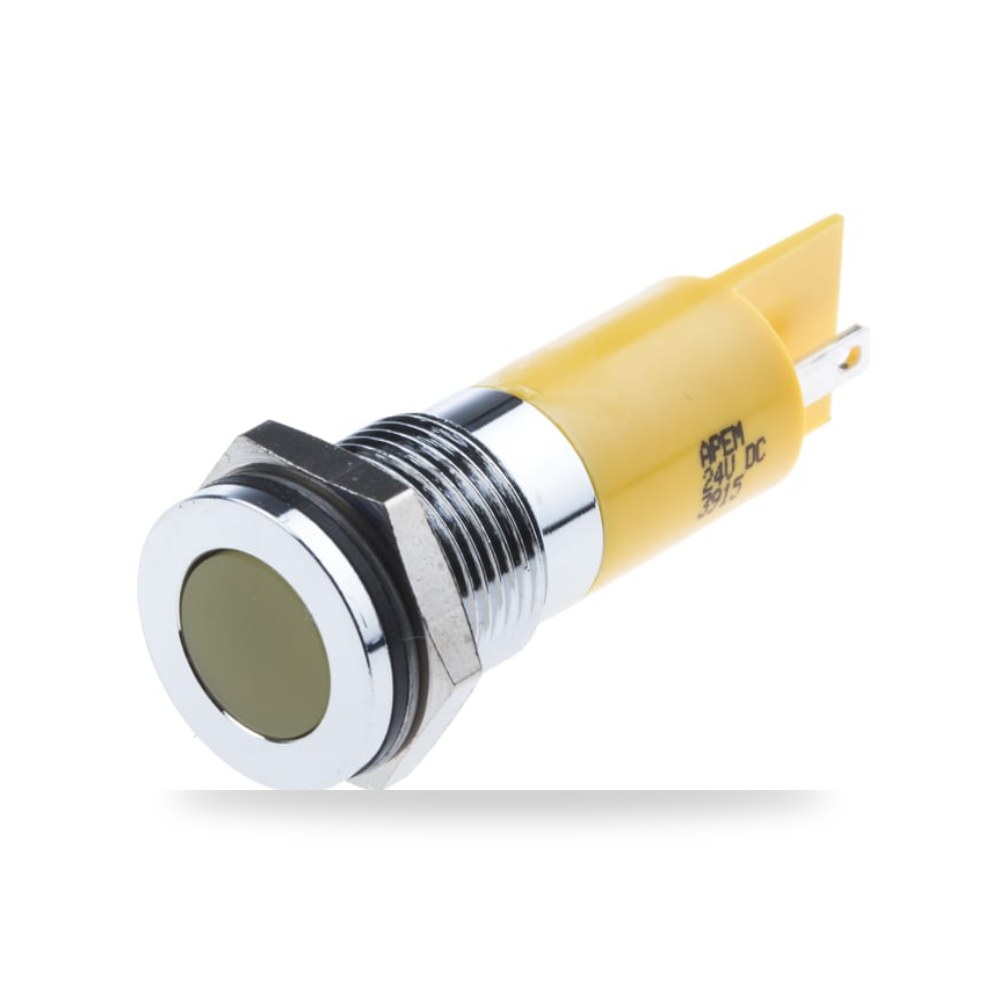 لمبة بيان وإشارة لوحات 24V DC أصفر عزل متطور ريمكو للتوريدات الصناعية (Reemco Industrial)