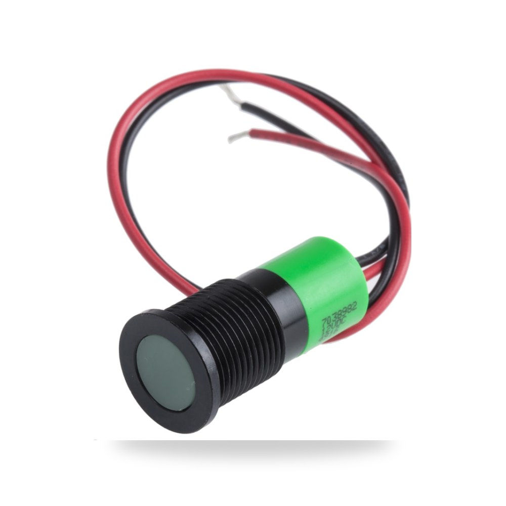 لمبة بيان وإشارة لوحات 12V DC أخضر مطابق ريمكو للتوريدات الصناعية (Reemco Industrial)