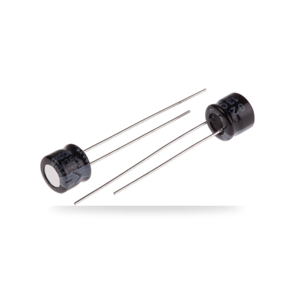 مكثف ألومنيوم إلكتروليتي 22 ملي فاراد 35 طراز ريمكو للتوريدات الصناعية (Reemco Industrial)