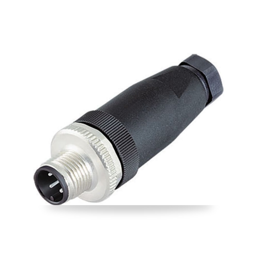 موصل دائري صناعي معتمد M12 4 أطراف طراز T RS ريمكو للتوريدات الصناعية (Reemco Industrial)
