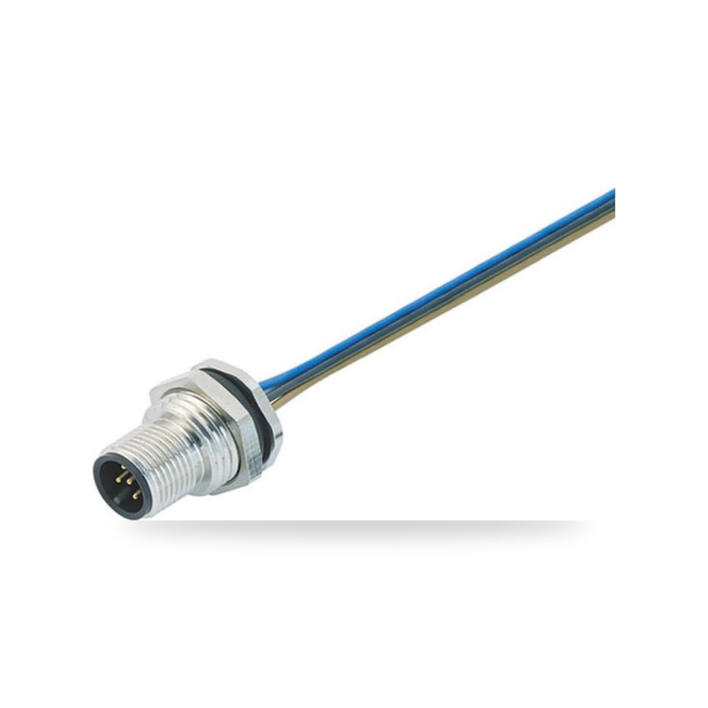كابل توصيل حساسات ومشغلات M12 8 أطراف طراز M ريمكو للتوريدات الصناعية (Reemco Industrial)