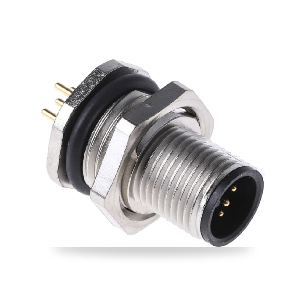 موصل دائري صناعي معتمد M12 5 أطراف لوحات طراز ريمكو للتوريدات الصناعية (Reemco Industrial)