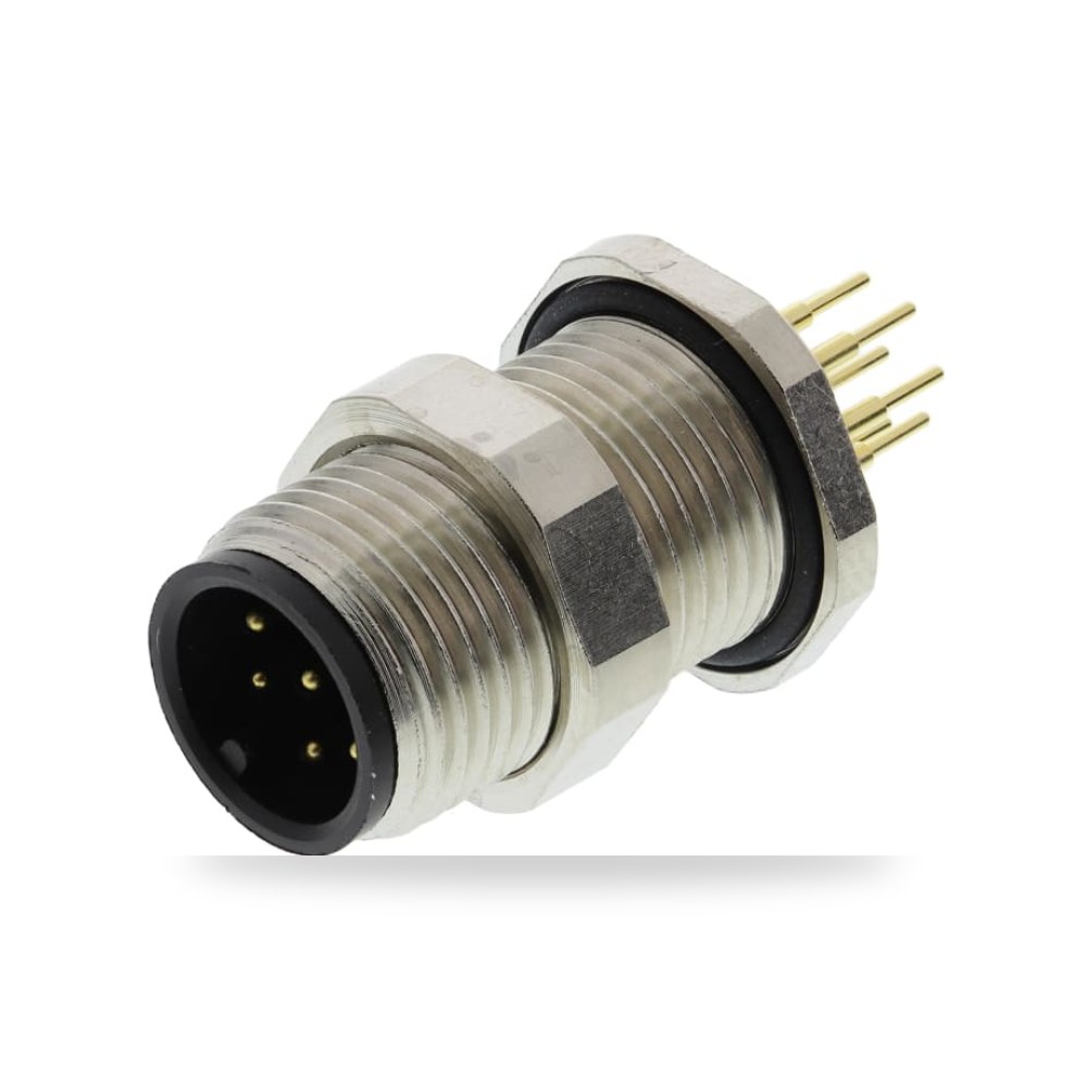 موصل دائري صناعي معتمد M12 8 أطراف طراز A RS ريمكو للتوريدات الصناعية (Reemco Industrial)