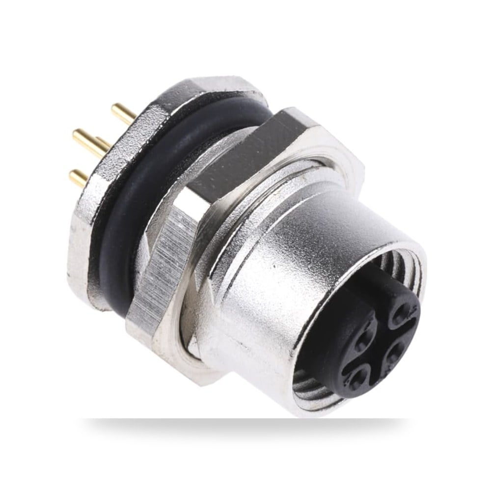 موصل دائري صناعي معتمد M12 5 أطراف لوحات طراز ريمكو للتوريدات الصناعية (Reemco Industrial)