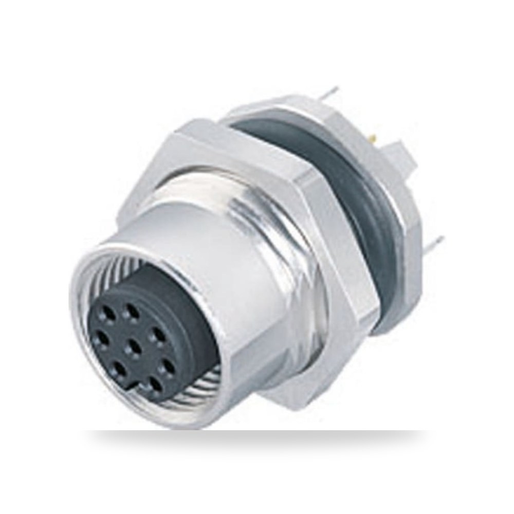 موصل دائري صناعي معتمد M12 8 أطراف طراز B RS ريمكو للتوريدات الصناعية (Reemco Industrial)