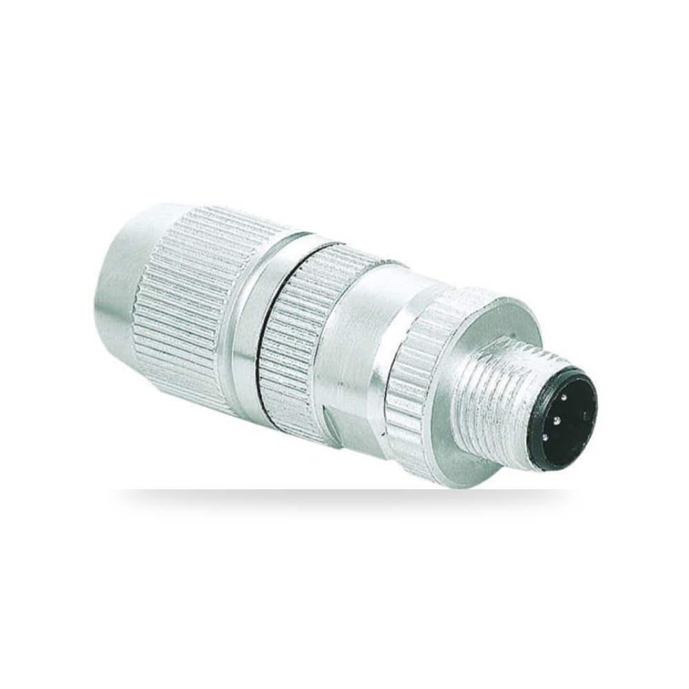 موصل دائري صناعي معتمد M12 4 أطراف طراز X RS ريمكو للتوريدات الصناعية (Reemco Industrial)