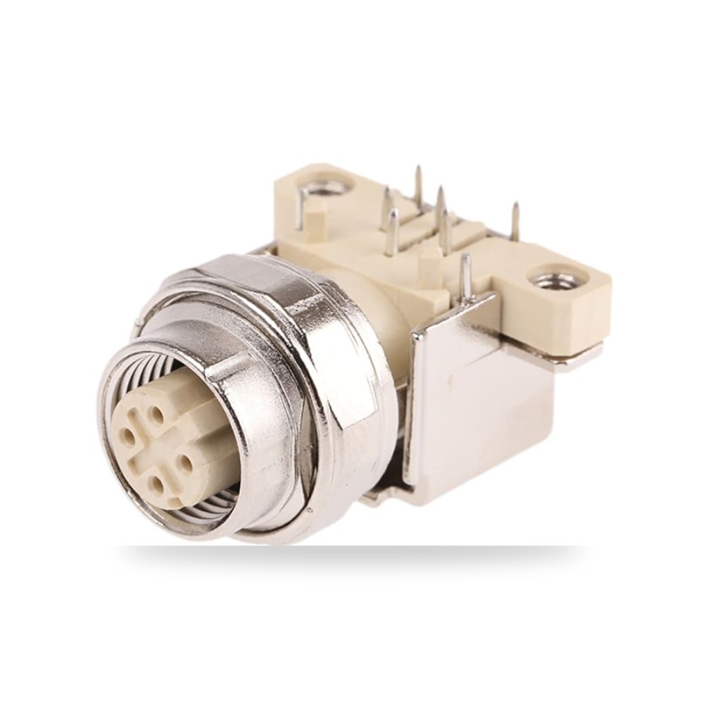 موصل دائري صناعي معتمد M12 4 أطراف لوحات طراز ريمكو للتوريدات الصناعية (Reemco Industrial)