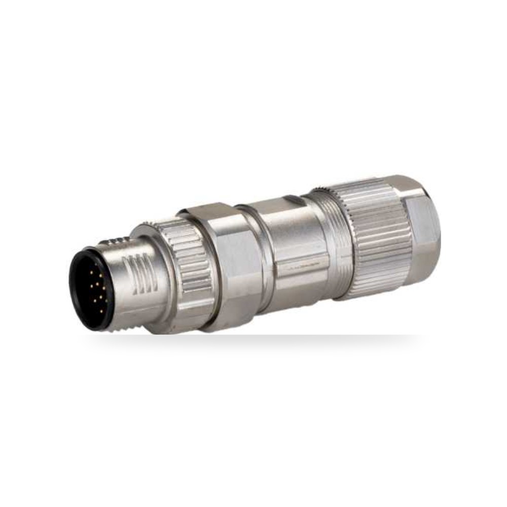 موصل دائري صناعي M12 17 أطراف كابل مستقيم ذكر ريمكو للتوريدات الصناعية (Reemco Industrial)