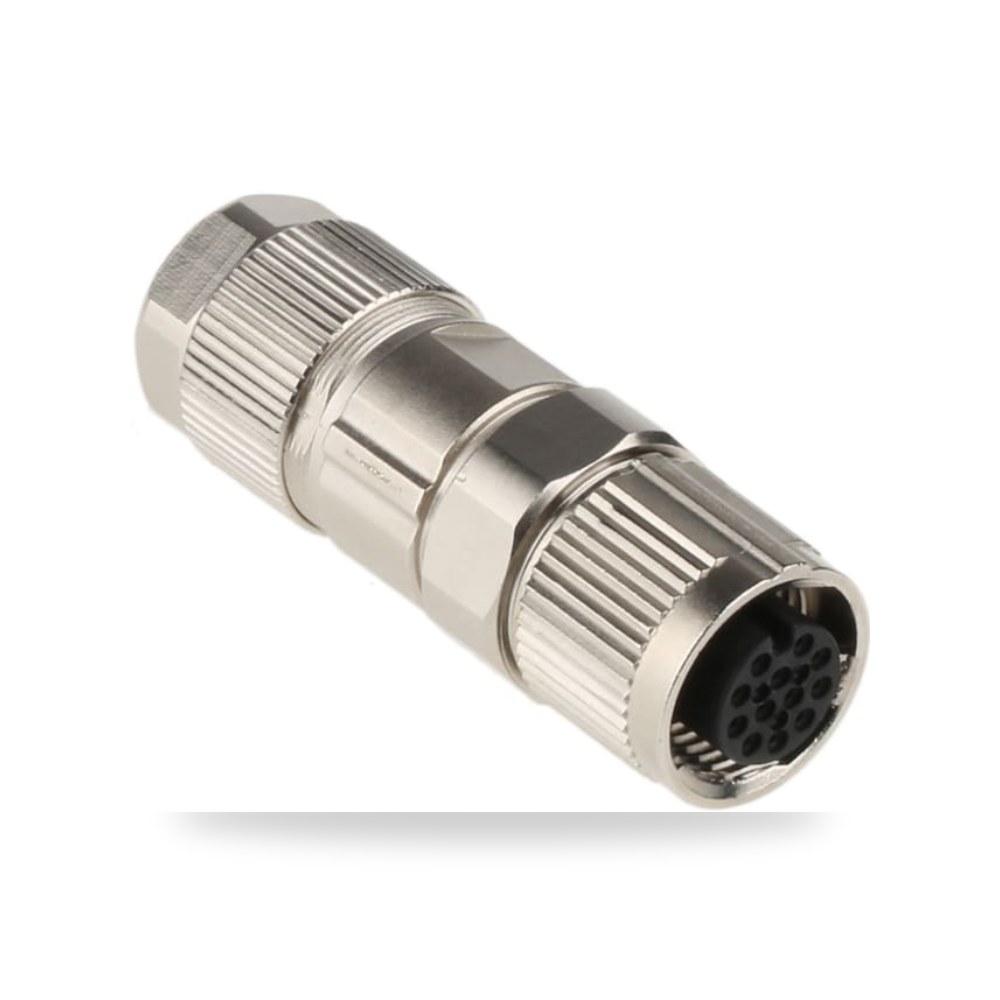 موصل دائري صناعي M12 12 أطراف كابل فئة شاقة ريمكو للتوريدات الصناعية (Reemco Industrial)