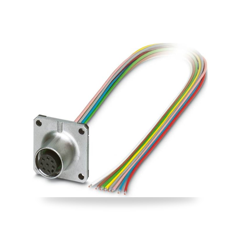 كابل توصيل حساسات ومشغلات M12 8 أطراف طراز S ريمكو للتوريدات الصناعية (Reemco Industrial)