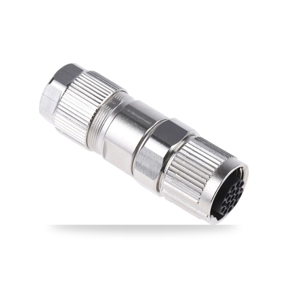 موصل دائري صناعي M12 17 أطراف كابل مستقيم ريمكو للتوريدات الصناعية (Reemco Industrial)