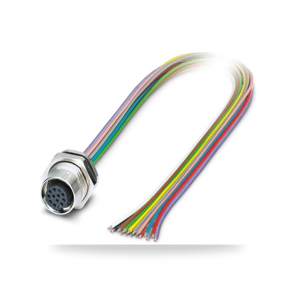 كابل توصيل حساسات ومشغلات M12 12 أطراف شاق ريمكو للتوريدات الصناعية (Reemco Industrial) موديل