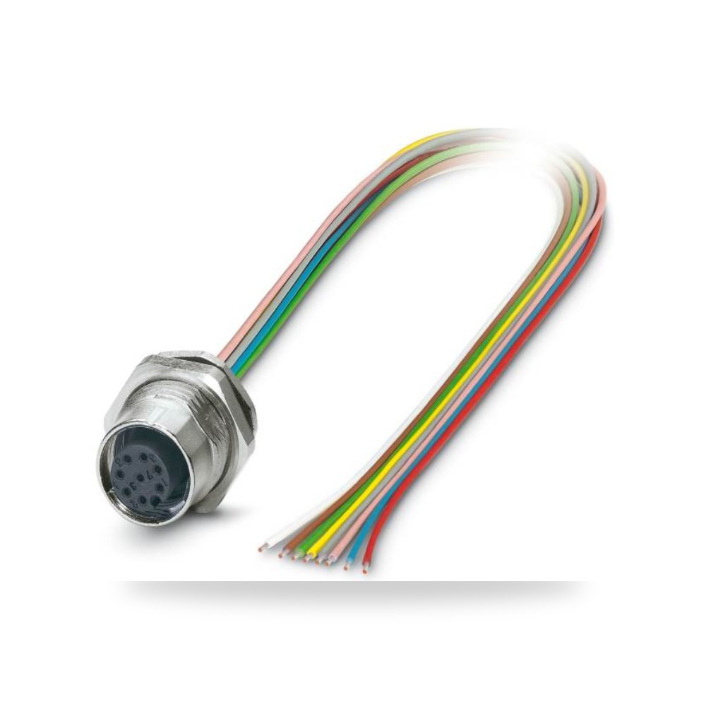 كابل توصيل حساسات ومشغلات M12 8 أطراف طراز T ريمكو للتوريدات الصناعية (Reemco Industrial)