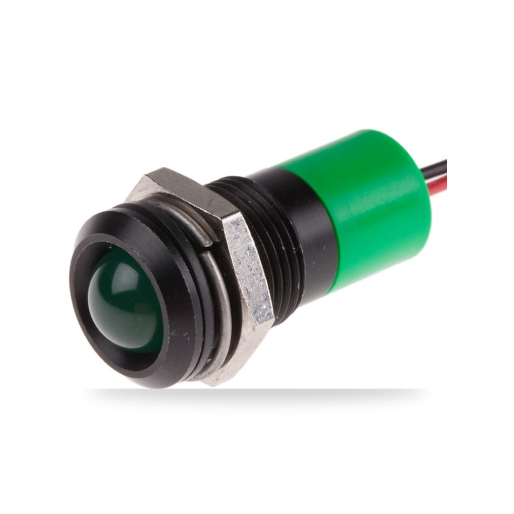 لمبة بيان وإشارة لوحات 12V DC أخضر لوحات تحكم ريمكو للتوريدات الصناعية (Reemco Industrial)
