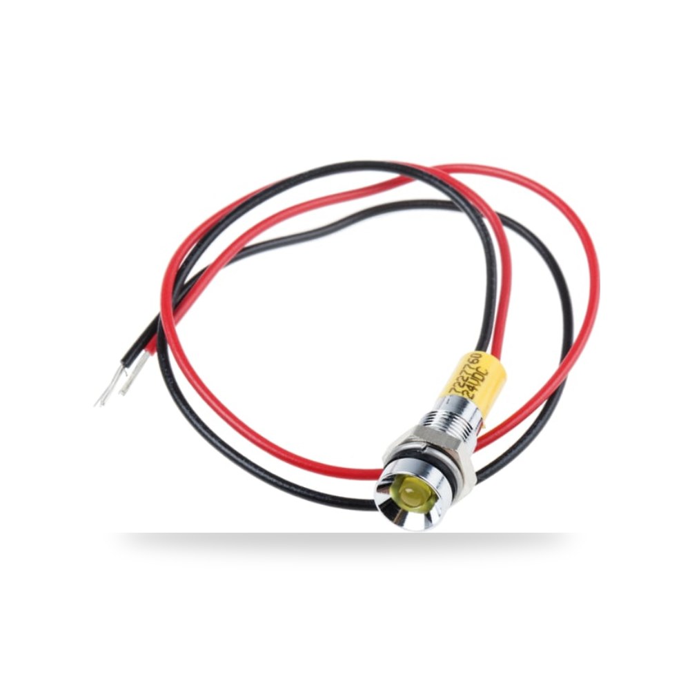 لمبة بيان وإشارة لوحات 24V DC أصفر معتمد ريمكو للتوريدات الصناعية (Reemco Industrial)