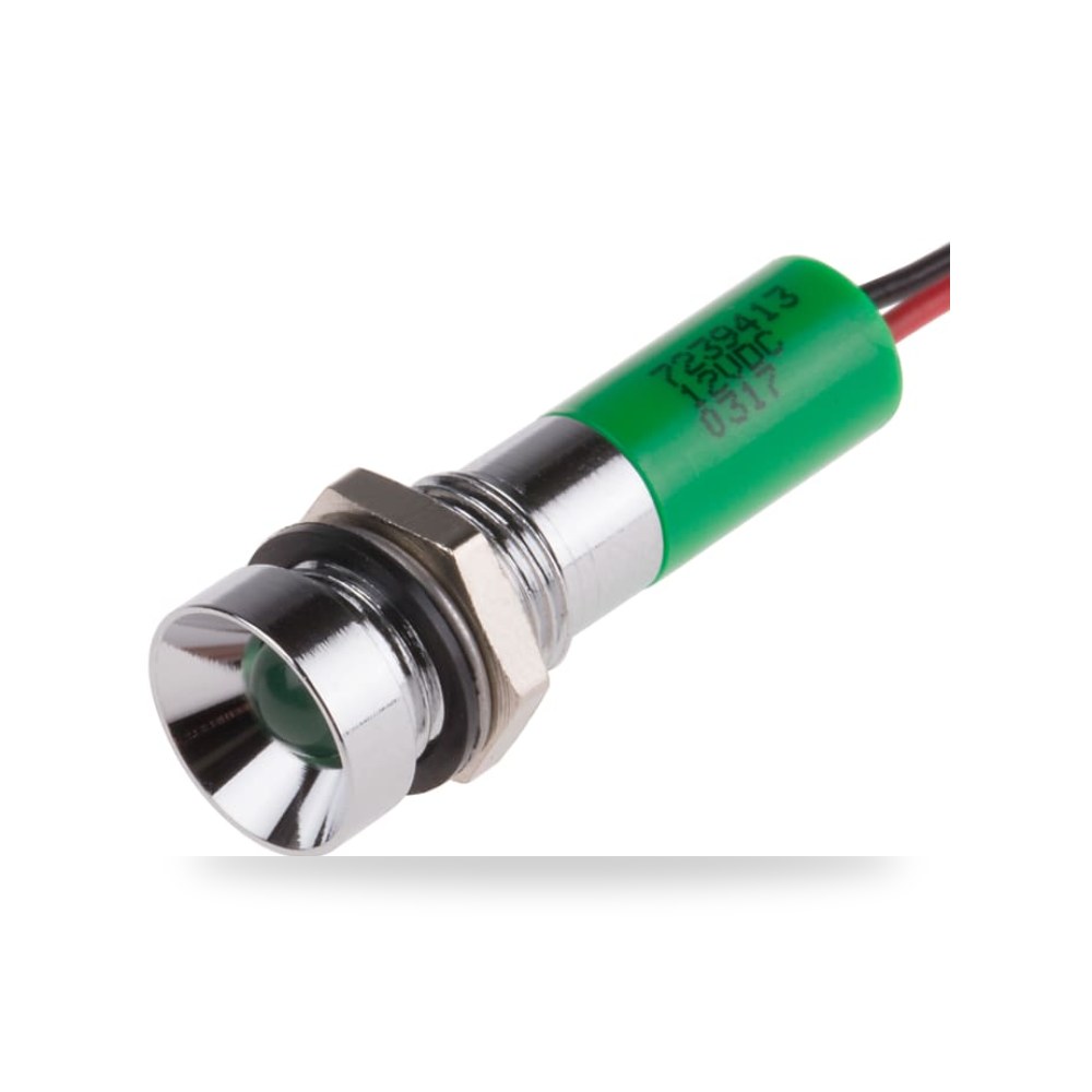 لمبة بيان وإشارة لوحات 12V DC أخضر كفاءة ريمكو للتوريدات الصناعية (Reemco Industrial)