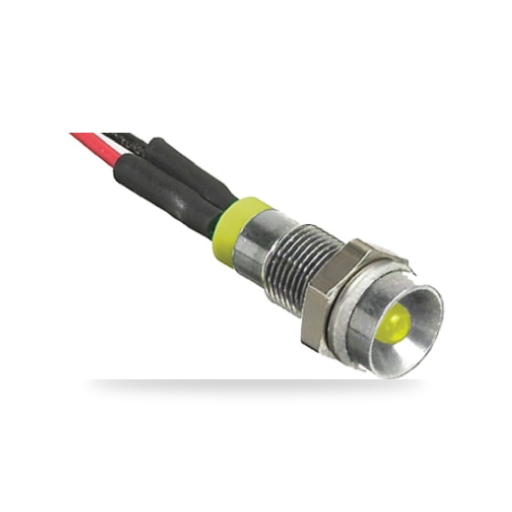 لمبة بيان وإشارة لوحات 110V AC أصفر صناعي RS ريمكو للتوريدات الصناعية (Reemco Industrial)