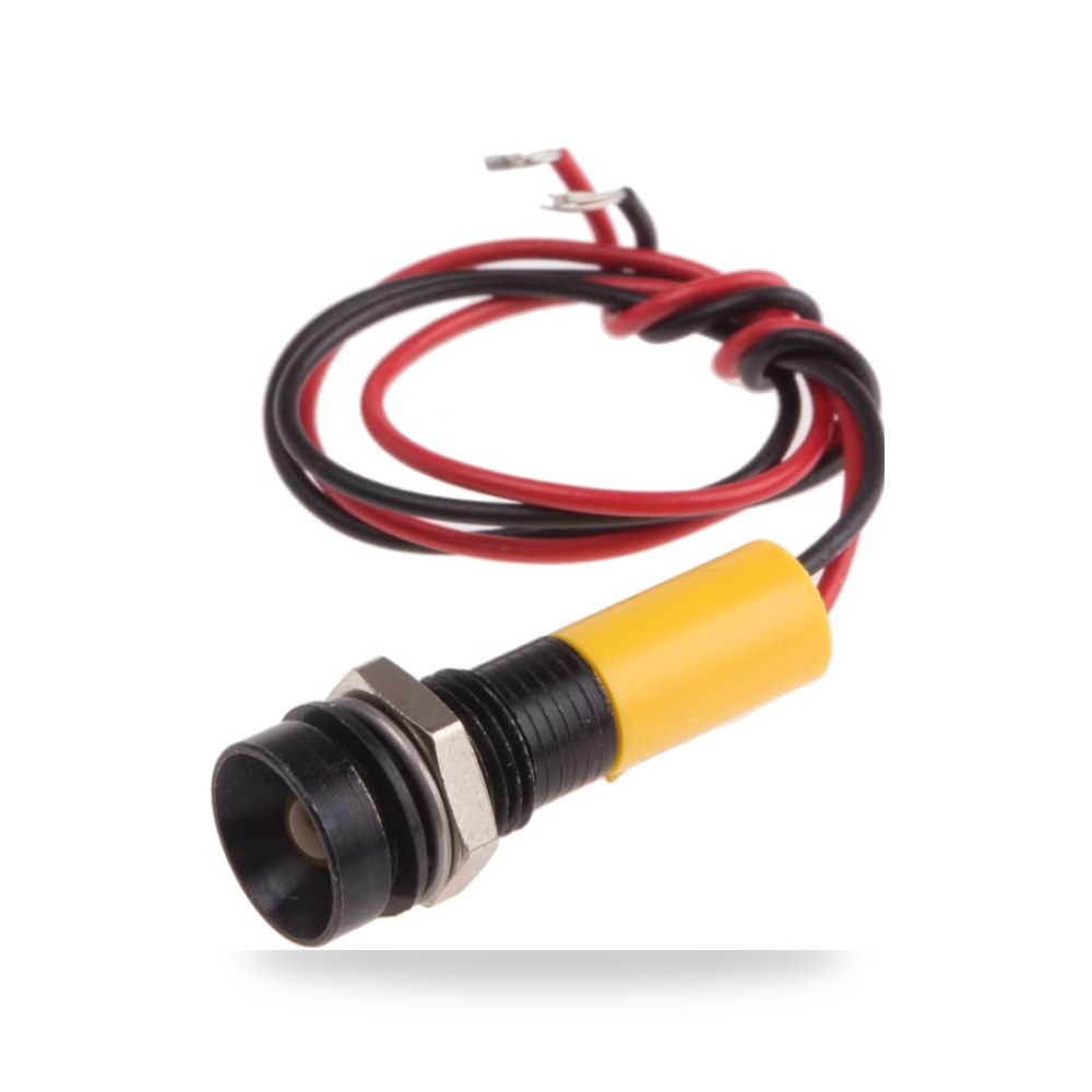 لمبة بيان وإشارة لوحات 24V DC أصفر طراز C RS ريمكو للتوريدات الصناعية (Reemco Industrial)