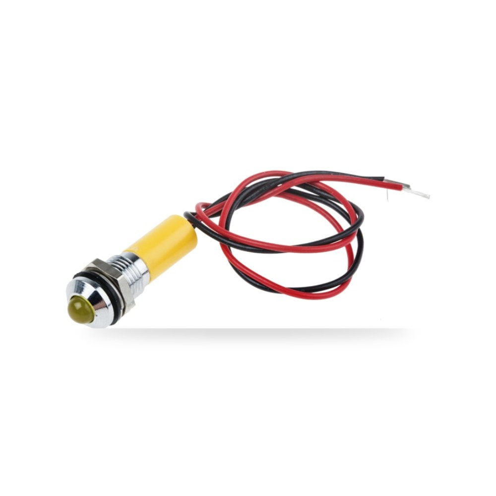 لمبة بيان وإشارة لوحات 220V AC أصفر لوحات ريمكو للتوريدات الصناعية (Reemco Industrial)