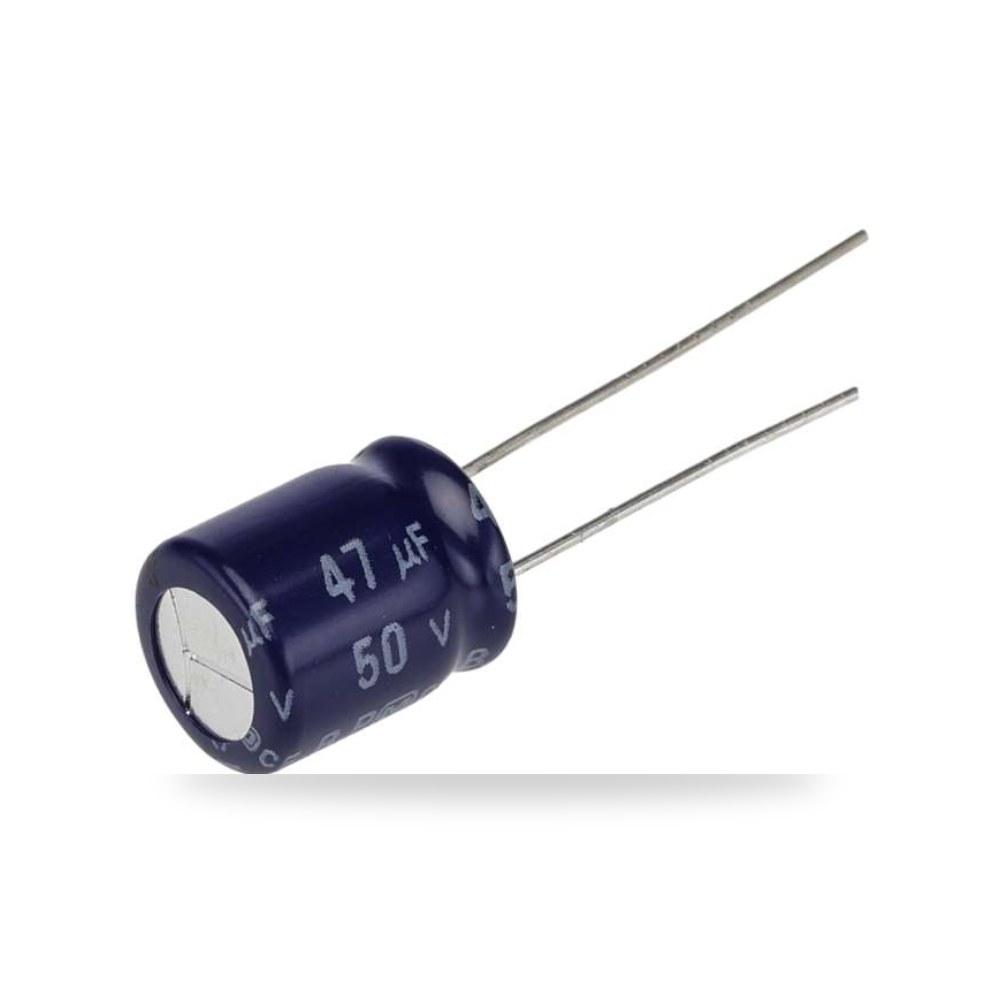مكثف ألومنيوم إلكتروليتي 47 ملي فاراد 50 طراز ريمكو للتوريدات الصناعية (Reemco Industrial)