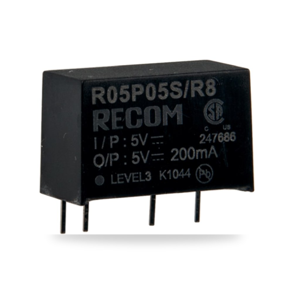 محول جهد DC DC 12 فولت 1 واط طراز J شاق RS ريمكو للتوريدات الصناعية (Reemco Industrial)