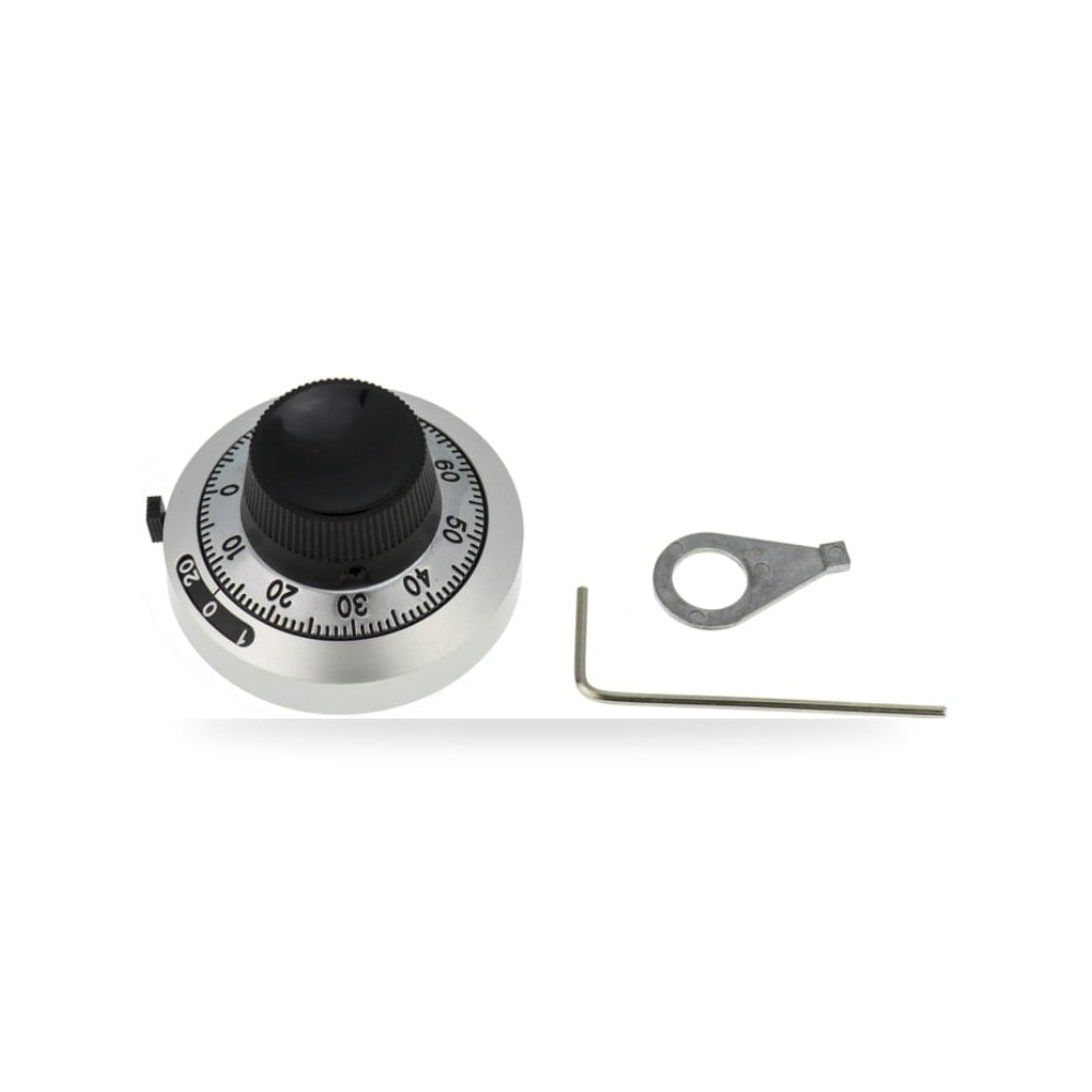 مقبض تحكم بكره لبوتنشيوميتر (عمود 6.35mm, قطر 46 mm) Reemco Industrial موديل H-46-6A-1 آر إس