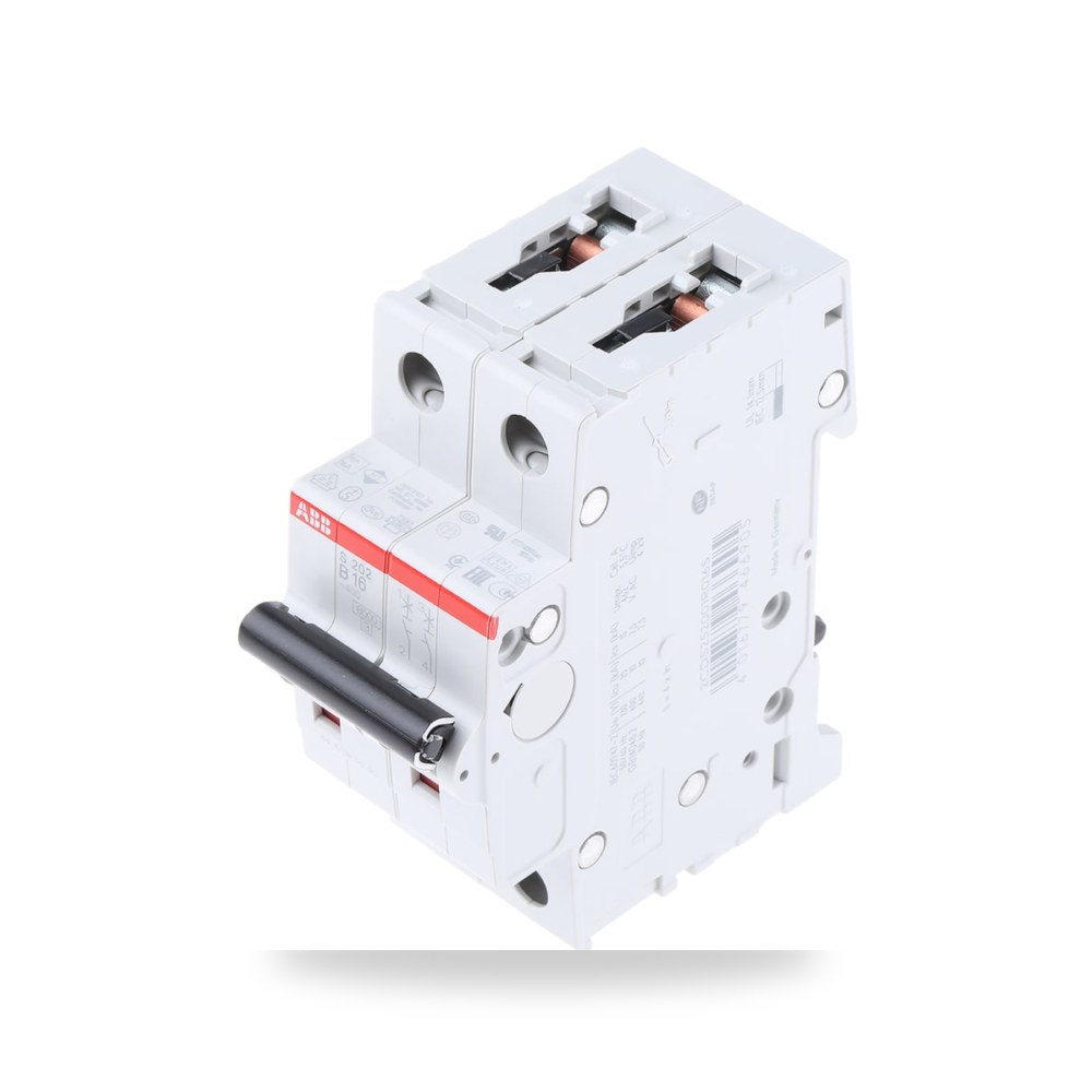 قاطع تيار أوتوماتيكي MCB S200 ثنائي 16A منحنى ريمكو للتوريدات الصناعية (Reemco Industrial)