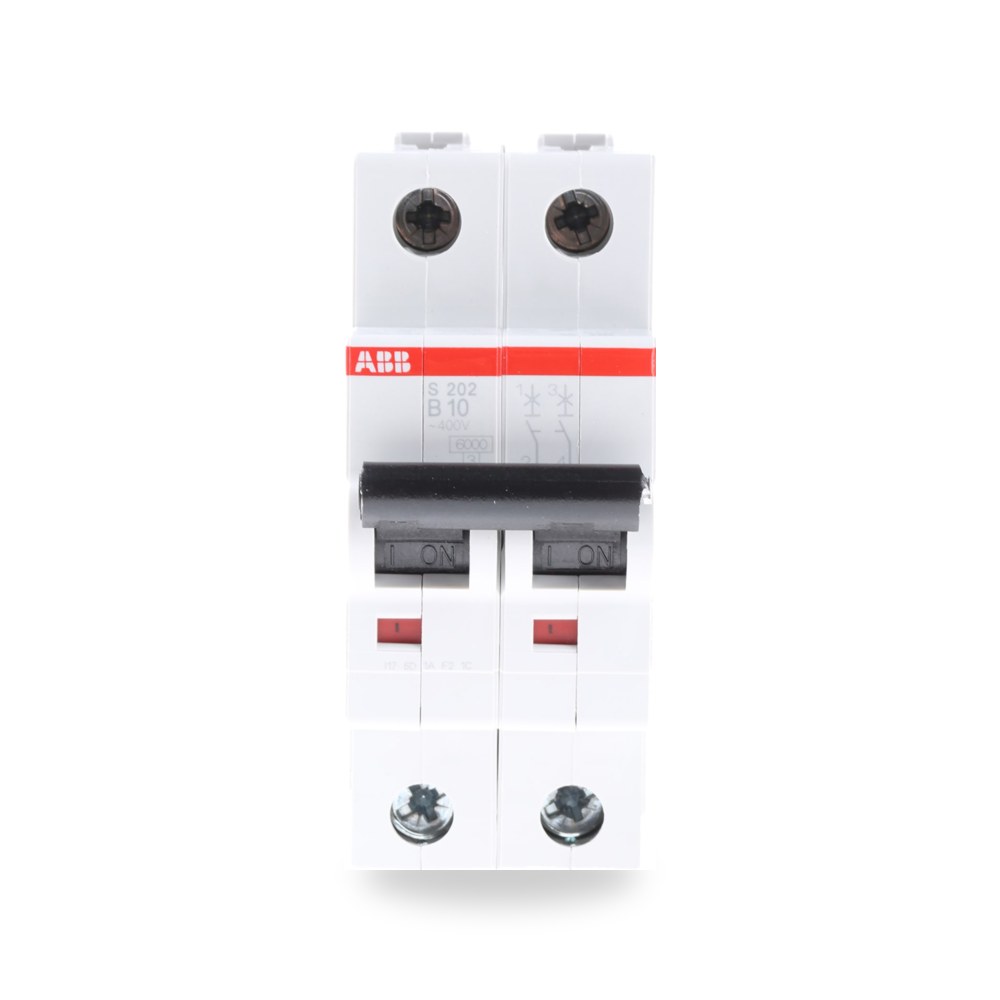 قاطع تيار أوتوماتيكي MCB S200 ثنائي 10A منحنى ريمكو للتوريدات الصناعية (Reemco Industrial)
