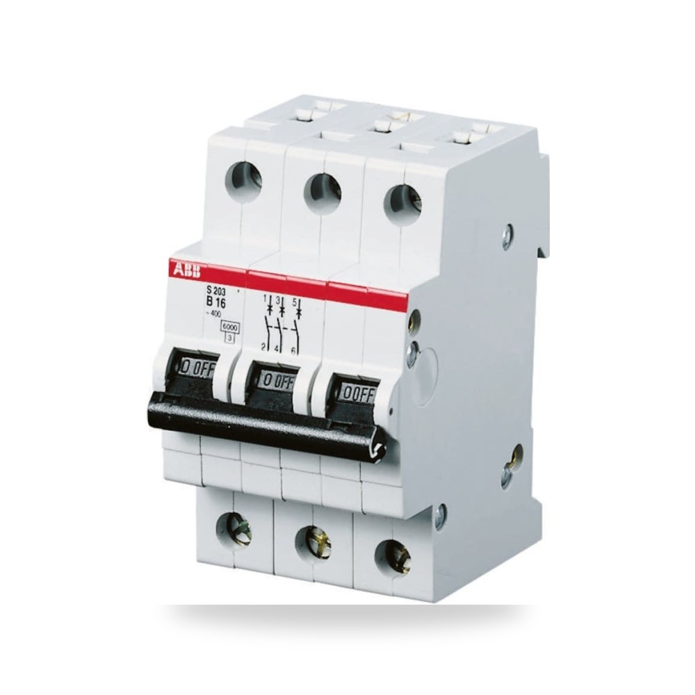 قاطع تيار أوتوماتيكي MCB S200 رباعي 6A منحنى ريمكو للتوريدات الصناعية (Reemco Industrial)