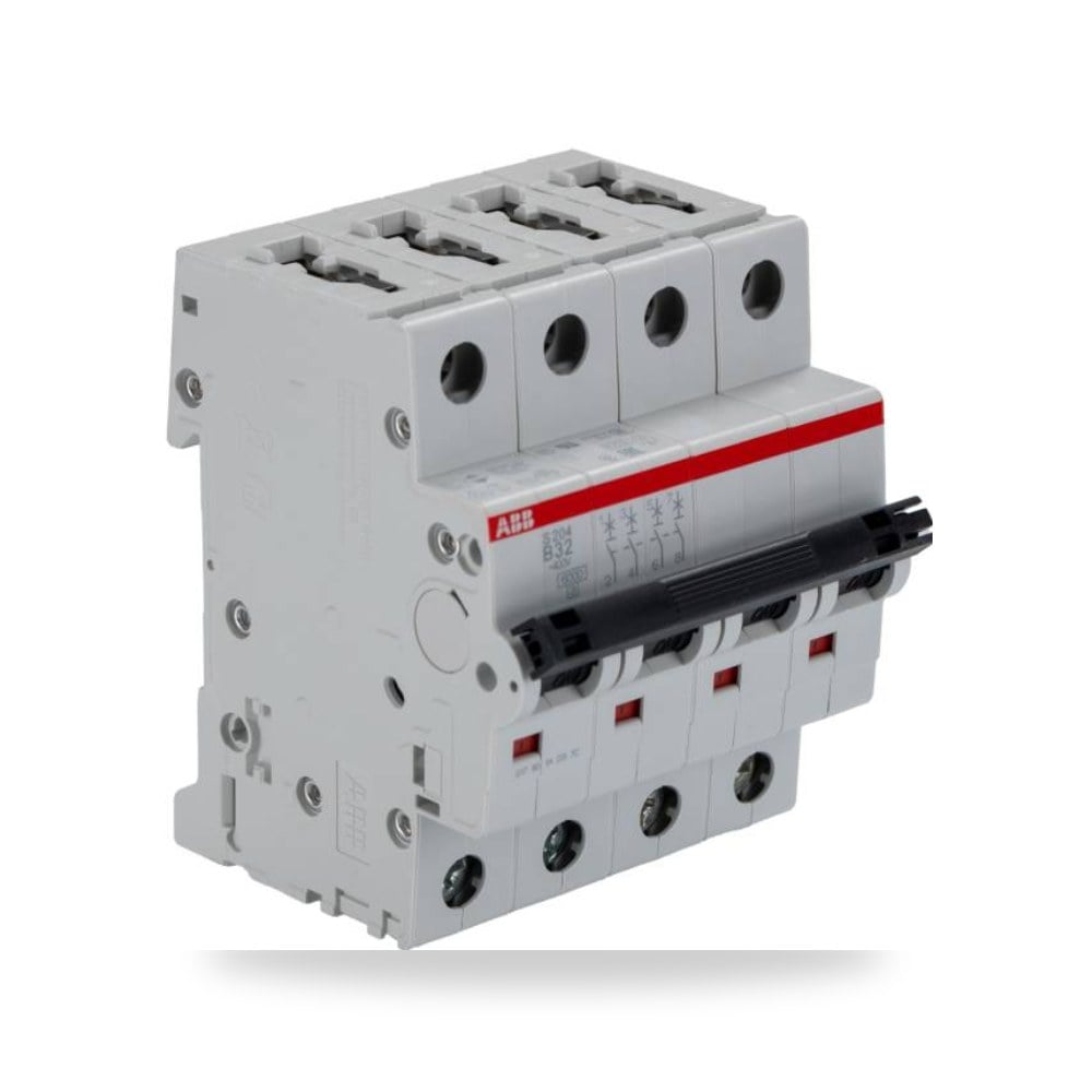 قاطع تيار أوتوماتيكي MCB S200 رباعي 32A منحنى ريمكو للتوريدات الصناعية (Reemco Industrial)