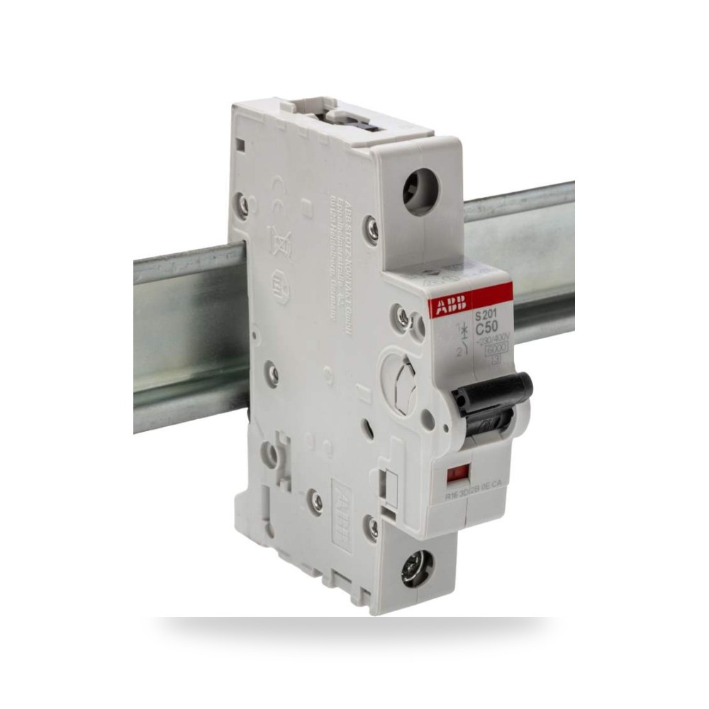 قاطع تيار أوتوماتيكي MCB S200 أحادي 50A فئة ريمكو للتوريدات الصناعية (Reemco Industrial)