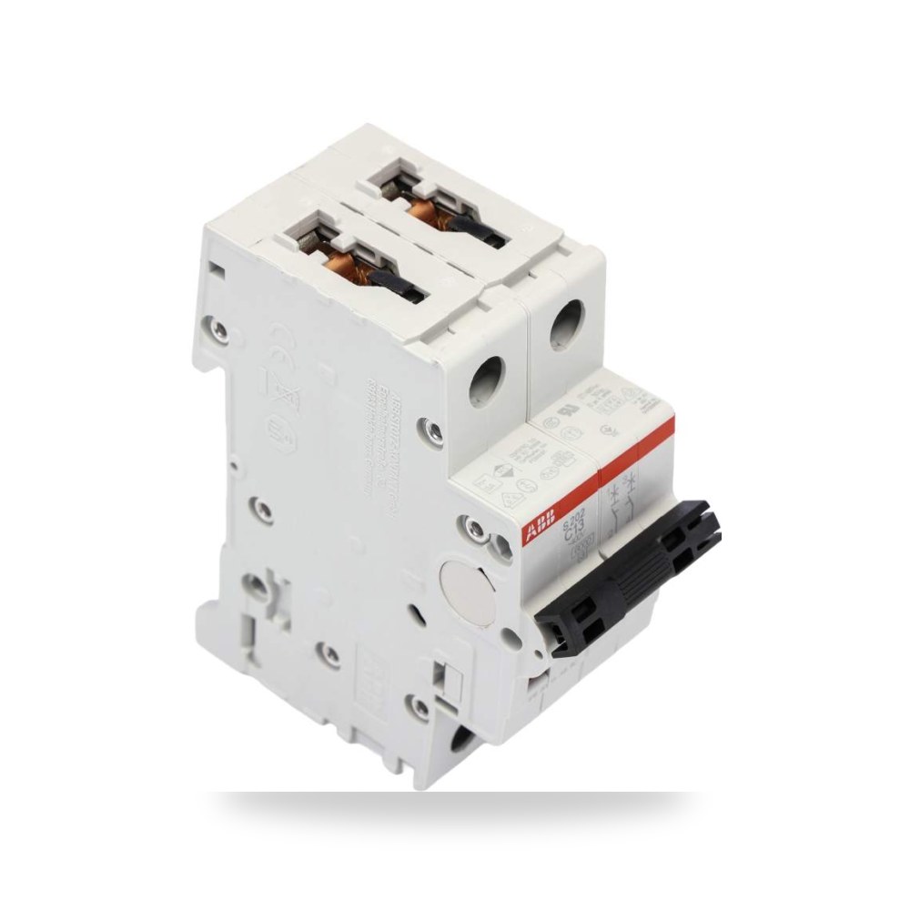 قاطع تيار أوتوماتيكي MCB S200 ثنائي 13A منحنى ريمكو للتوريدات الصناعية (Reemco Industrial)