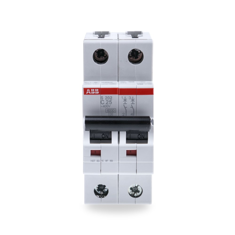 قاطع تيار أوتوماتيكي MCB S200 ثنائي 25A منحنى ريمكو للتوريدات الصناعية (Reemco Industrial)