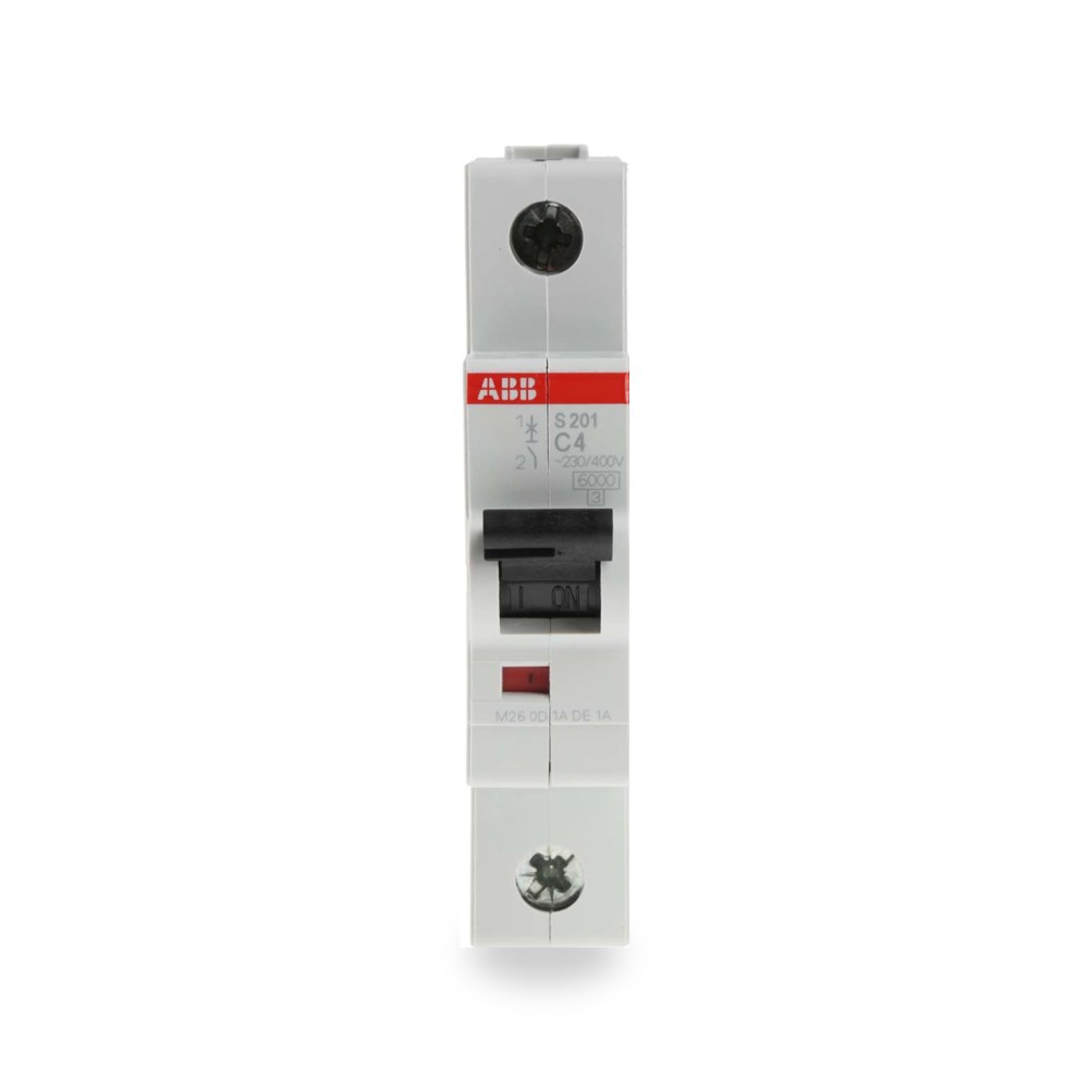 قاطع تيار أوتوماتيكي MCB S200 أحادي 4A منحنى ريمكو للتوريدات الصناعية (Reemco Industrial)