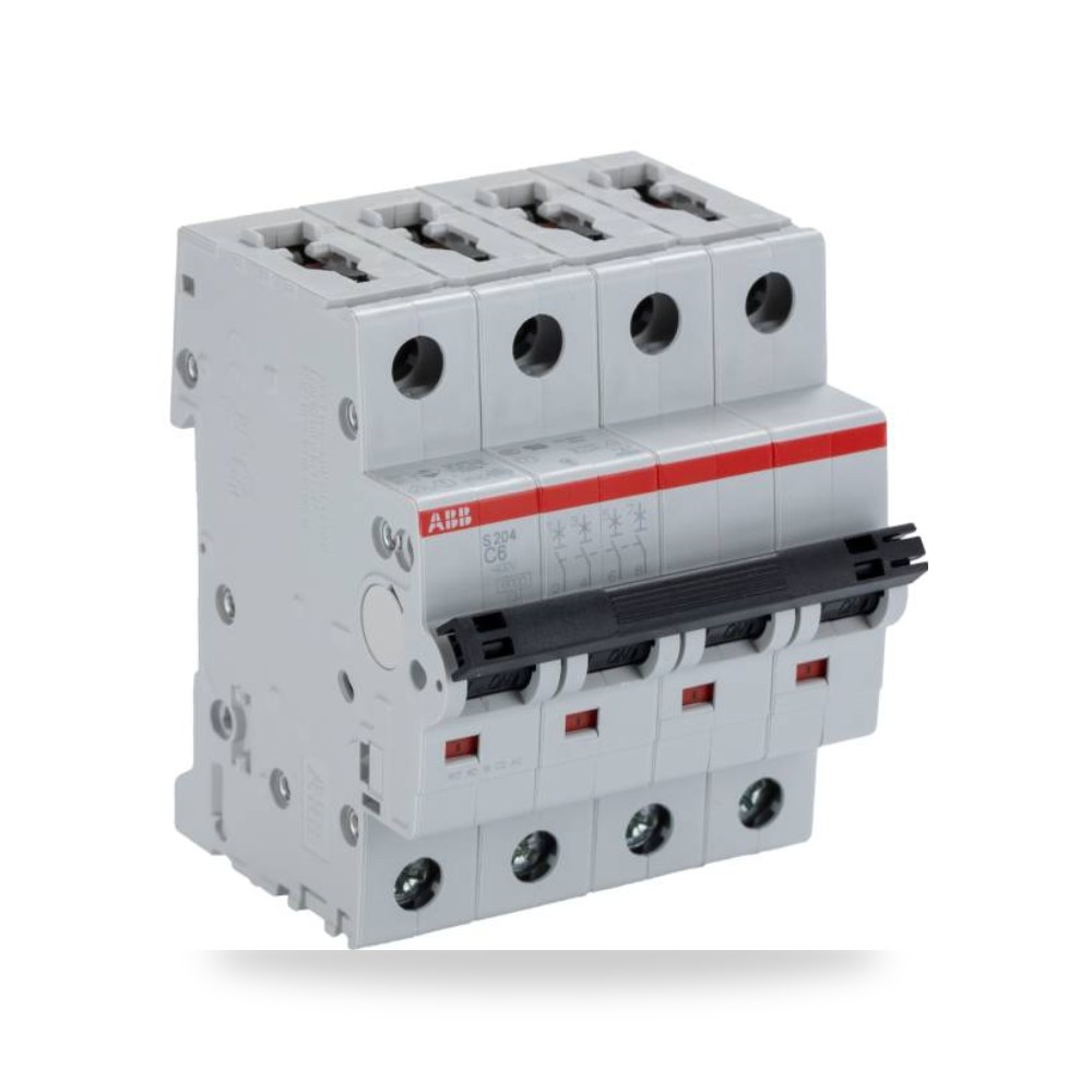 قاطع تيار أوتوماتيكي MCB S200 رباعي 6A منحنى ريمكو للتوريدات الصناعية (Reemco Industrial)