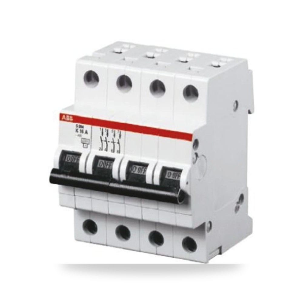 قاطع تيار أوتوماتيكي MCB S200 رباعي 13A منحنى ريمكو للتوريدات الصناعية (Reemco Industrial)