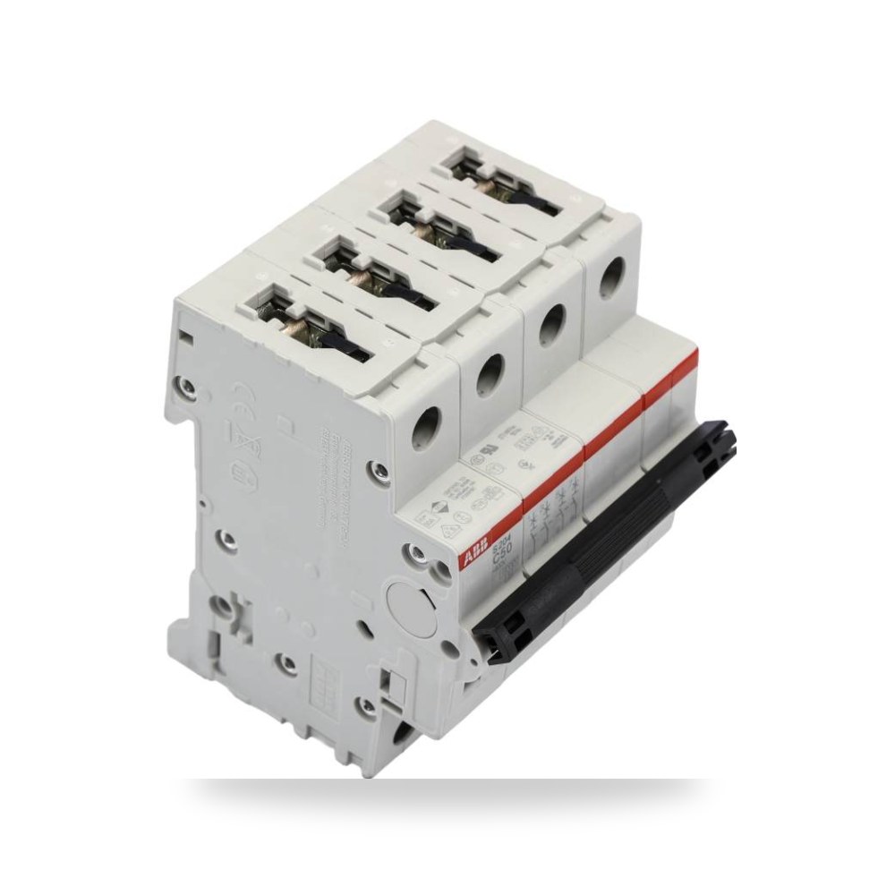 قاطع تيار أوتوماتيكي MCB S200 رباعي 50A منحنى ريمكو للتوريدات الصناعية (Reemco Industrial)