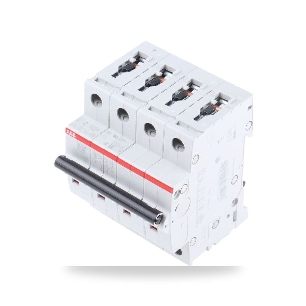 قاطع تيار أوتوماتيكي MCB S200 رباعي 16A منحنى ريمكو للتوريدات الصناعية (Reemco Industrial)