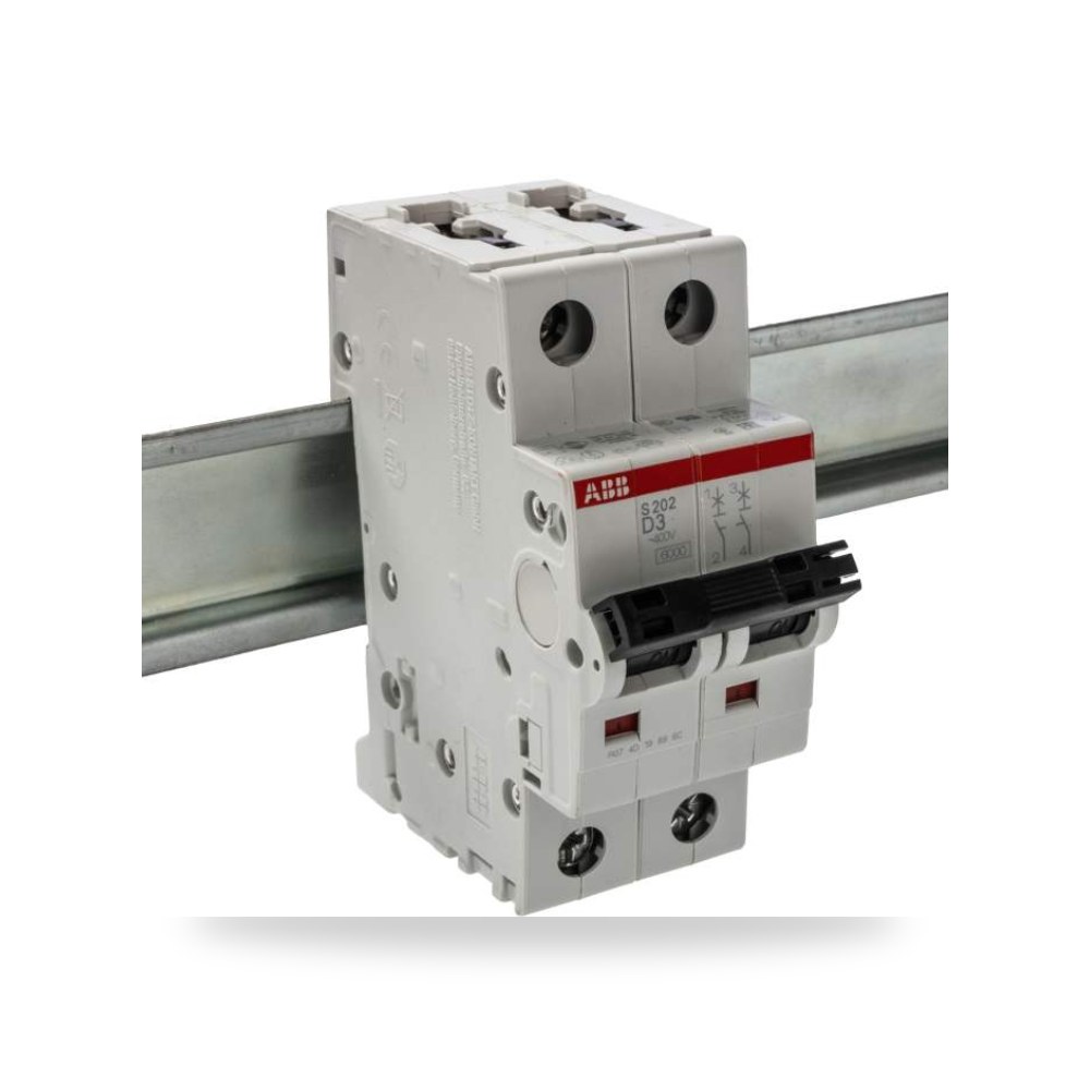 قاطع تيار أوتوماتيكي MCB S200 ثنائي 3A منحنى ريمكو للتوريدات الصناعية (Reemco Industrial)