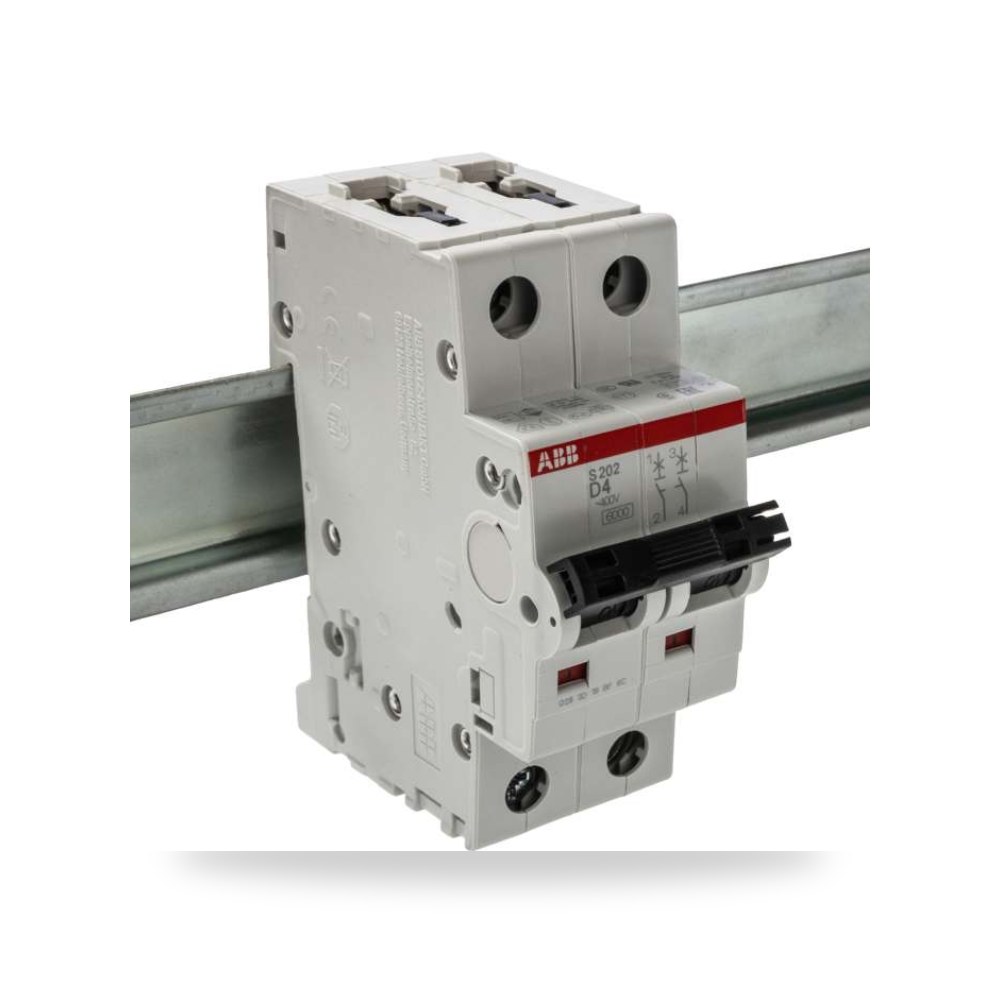 قاطع تيار أوتوماتيكي MCB S200 ثنائي 4A منحنى ريمكو للتوريدات الصناعية (Reemco Industrial)