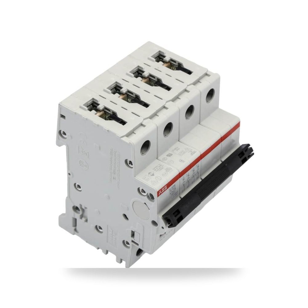 قاطع تيار أوتوماتيكي MCB S200 رباعي 25A منحنى ريمكو للتوريدات الصناعية (Reemco Industrial)