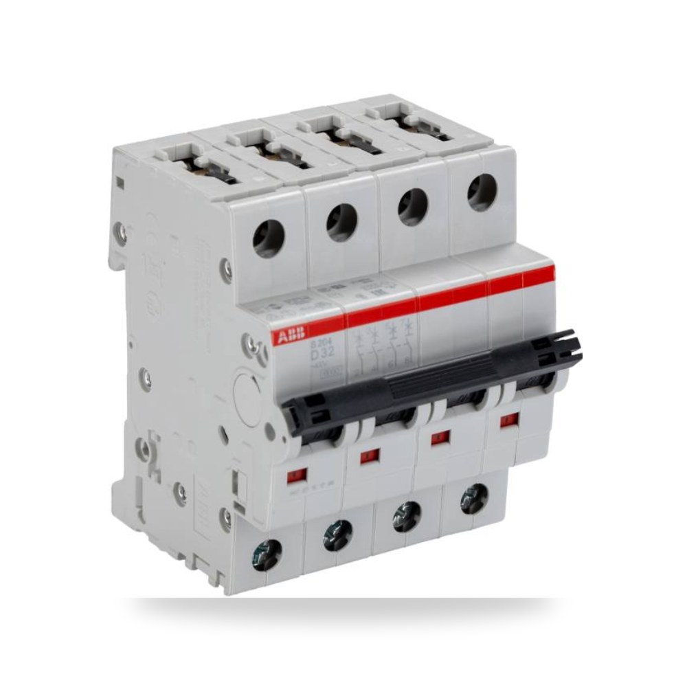 قاطع تيار أوتوماتيكي MCB S200 رباعي 32A منحنى ريمكو للتوريدات الصناعية (Reemco Industrial)