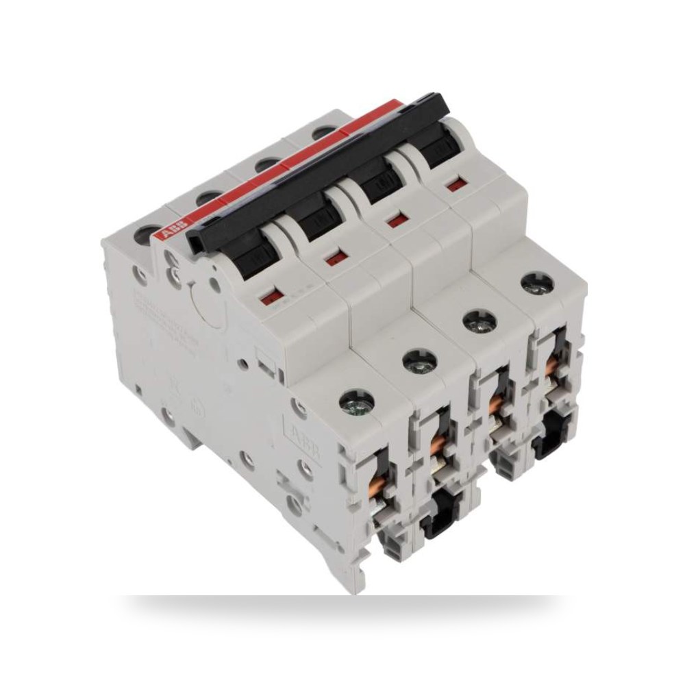 قاطع تيار أوتوماتيكي MCB S200 رباعي 10A منحنى ريمكو للتوريدات الصناعية (Reemco Industrial)