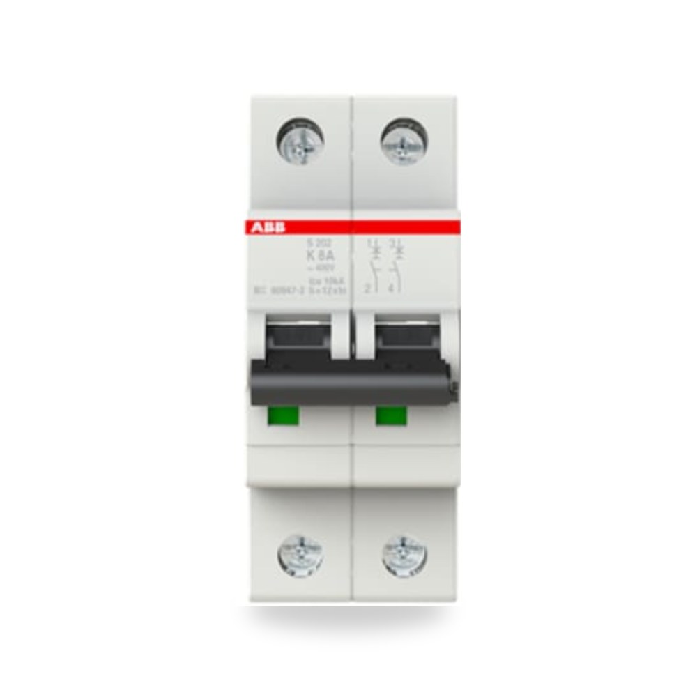 قاطع تيار أوتوماتيكي MCB S200 ثنائي 8A RS PRO ريمكو للتوريدات الصناعية (Reemco Industrial)