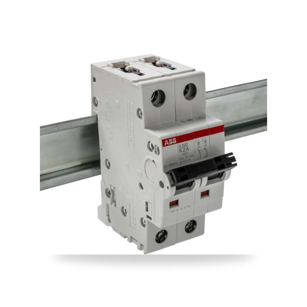 قاطع تيار أوتوماتيكي MCB S200 ثنائي 2A RS PRO ريمكو للتوريدات الصناعية (Reemco Industrial)
