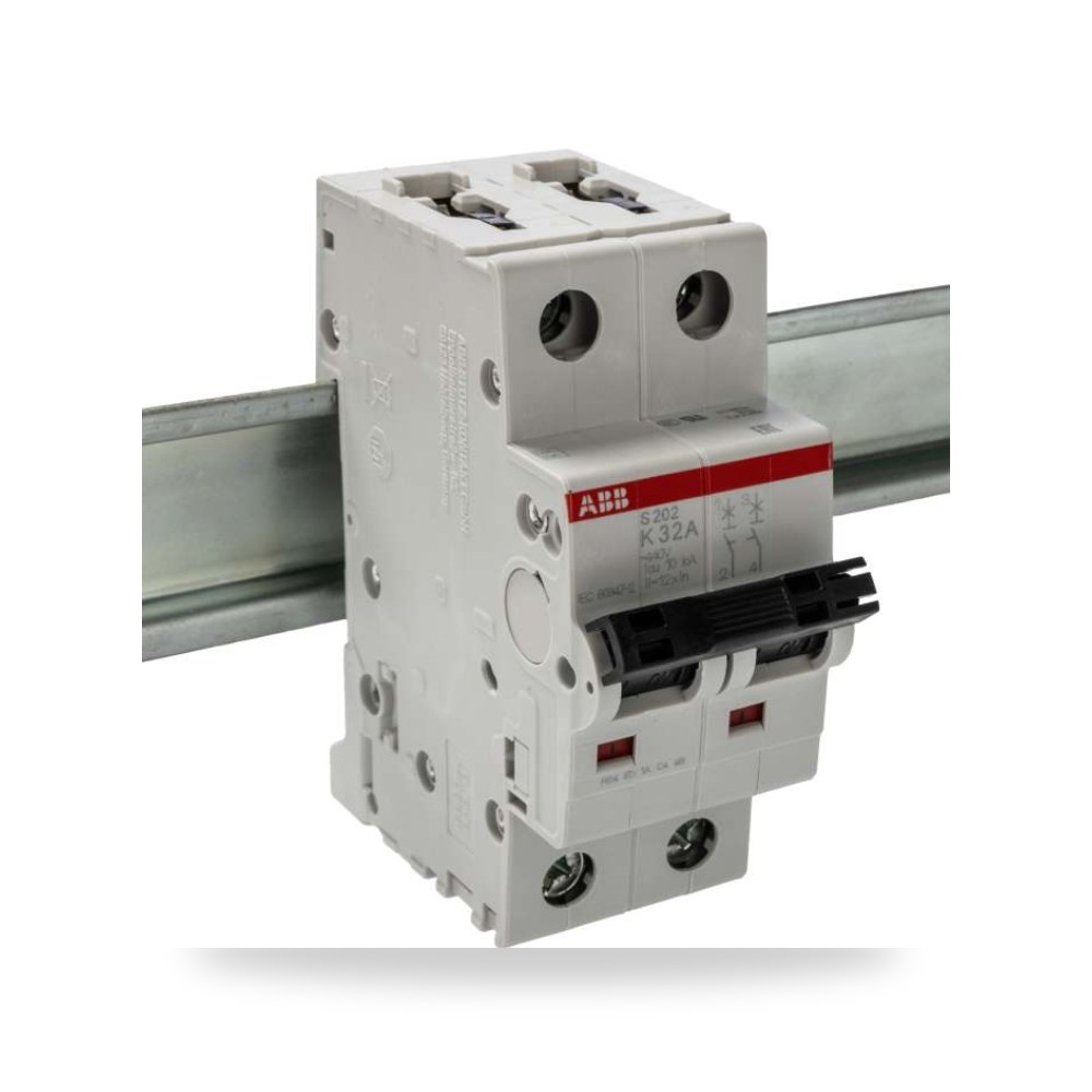 قاطع تيار أوتوماتيكي MCB S200 ثنائي 32A RS ريمكو للتوريدات الصناعية (Reemco Industrial)